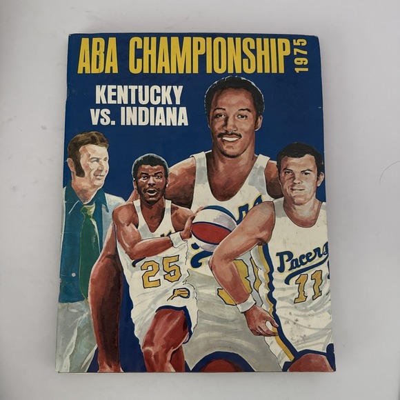 1974-75 ABA Basketball Finals Program Indiana Pacers at Kentucky Colonels - Picture 1 of 6